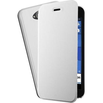 Pouzdro Azuri booklet ultra thin Microsoft Lumia 650 bílé