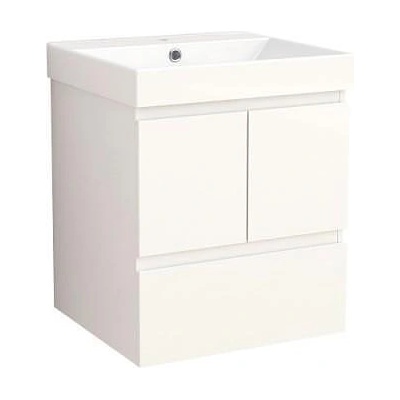 Inter Ceramic Конзолен PVC шкаф AMBROGIO-50 9048-50W+УМИВ. 5953W-51CM, Inter Ceramic, 61.5х51х46см (9048-50W+УМИВ. 5953W-51CM)