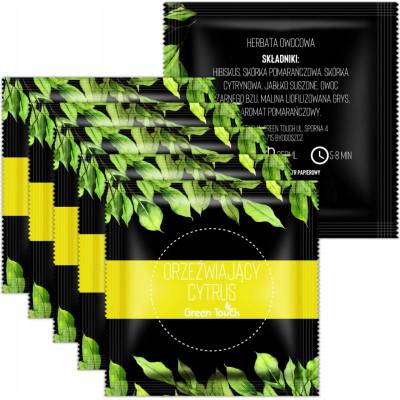 Green Touch Ovocný čaj Osviežujúci citrus 5 vrecúšok