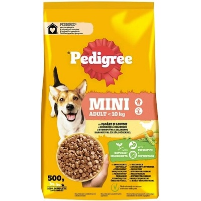 Pedigree Mini Adult s hydinovým a zeleninou 0,5 kg