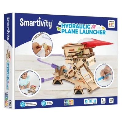 Smart games Дървен конструктор - Хидравлична самолетна писта за излитане - Smart Games (STY104)