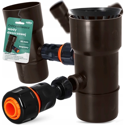 Millto Lapač dešťové vody 90 mm hnědý