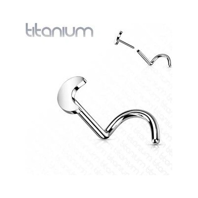 Šperky4U Push In piercing do nosu titan TIT1182