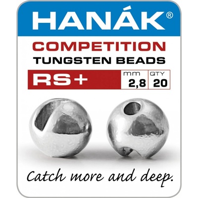 Hanák Tungstenové Hlavičky RS Metalické Stříbrné 20ks 2,8mm