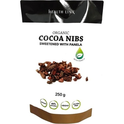 HEALTH LINK Kakaové drvené bôby sladené panelou BIO 250 g