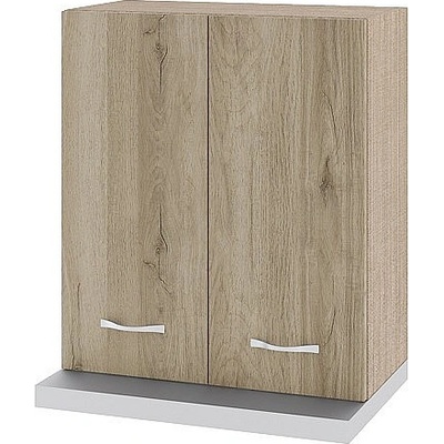 ИРИМ Горен шкаф с две врати за вграден аспиратор Сити МДА-13 мока / дъб сонома арвен 60 см