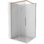 Mexen Rox душ панел Walk-in 85 x 200 cm, прозрачно 8 mm, четкана мед - 8C2-085-003-65-00 (8C2-085-003-65-00)
