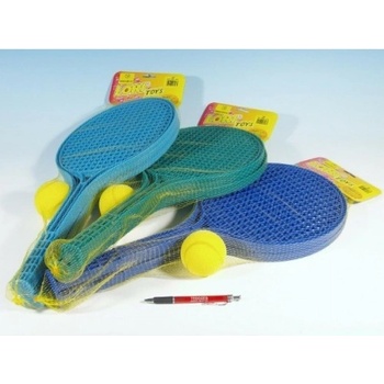 Teddies Soft tenis plast barevný míček 53cm v síťce