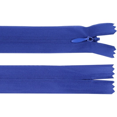 Prima-obchod Spirálový zip skrytý No 3 délka 65 cm dederon, barva 340 modrá královská