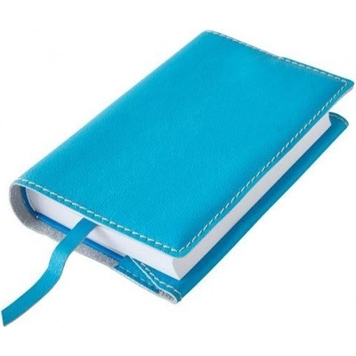 Kožený obal na knihu modrý – Zboží Dáma