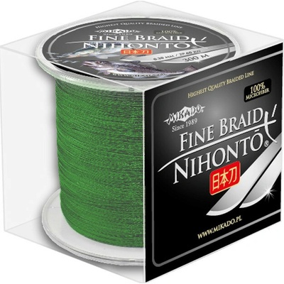 Mikado Pletená Šňůra Nihonto Fine Braid 300m Zelená 0,14mm