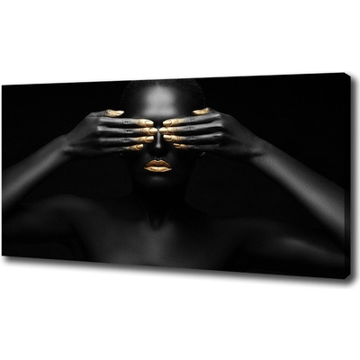 Foto obraz na plátne Žena v čiernom 100x50 cm