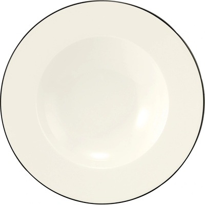 Seltmann Weiden Zoé Fine Diamond Classic Black Hluboký talíř 23.5 cm