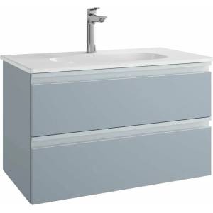 Ideal Standard Комплект стенен шкаф и мивка Ideal Standard Tesi син MDF 80 см (T0051WI+T350901)