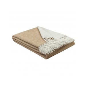 Interblanket Премиум 100% Вълнено Одеяло 150x200 См - Меко, Топло И Естествено С Ресни