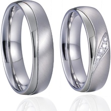 Steel Wedding Snubní prsteny chirurgická ocel SPPL026