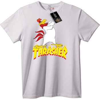 NOONEBRAND Thrasher Петел Тениска - M, White