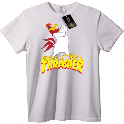 NOONEBRAND Thrasher Петел Тениска - M, White