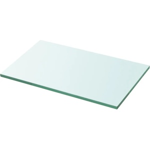 vidaXL Плоча за рафт, прозрачно стъкло, 30 x 15 см (243808)