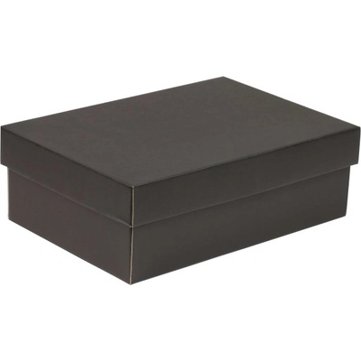 Dárková krabička s víkem 300x200x100 mm, černá