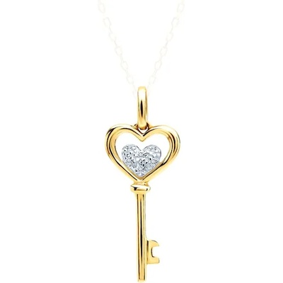 SAVICKI Висулка с ключ: злато. диаманти