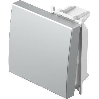 Лицев панел ключ/бутон 2М, цвят Сребро мат, Modul - TM12ES (TM12ES)