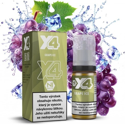 X4 Bar Juice Grape Ice 10 ml 10 mg