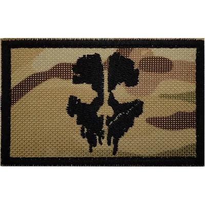 WARAGOD Vyšívaná nášivka Call of Duty ghost mask, multicam