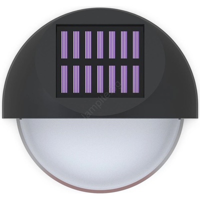 - LED соларен стенен фенер 1W 1, 2V черен 2700K IP44 (AI1001)