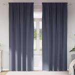 Pure Line Home Плътни завеси в цвят антрацит с комбиниран перделък, 2 бр. , 140 x 225 см