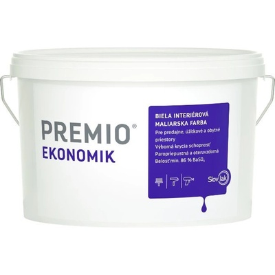 PREMIO EKONOMIK Interérová biela farba 0100 Biely 7,5 kg