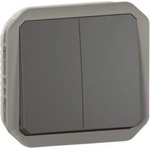 Legrand Сериен ключ/бутон механизъм цвят Антрацит IP55 Plexo New - 069805L (069805L)