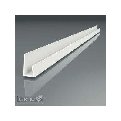LIKOV Lišta ukončovací PVC U 12,5mm/2,5m SDK lemovací