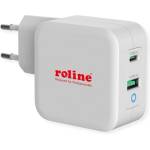 Roline Стенно зарядно устройство, 1x USB3.0 USB-A + 1x USB-C, 65W, бяло 19.11. 1041-10 (19.11.1041-10)