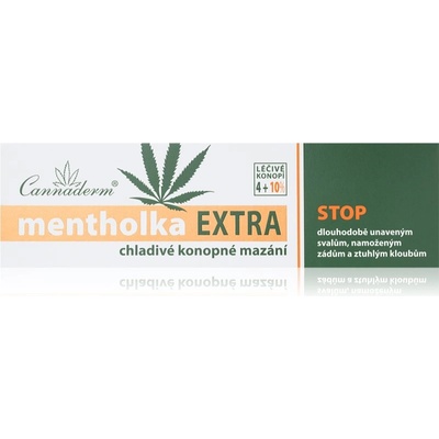 Cannaderm Mentholka EXTRA cooling lubrication конопен охлаждащ гел с ментол 150ml