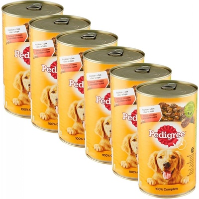 Pedigree Adult s hovězím v želé 6 x 1200 g