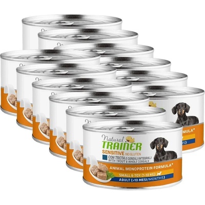 Trainer Natural Sensitive Adult Small & Toy Trout 12 x 150 g