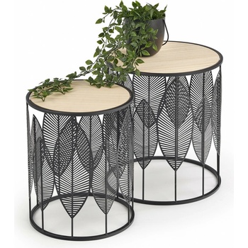 Halmar Folla černa + prírodná 2 ks