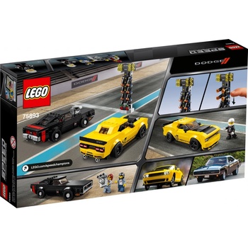 LEGO® Speed Champions 75893 2018 Dodge Challenger SRT Demon a 1970 Dodge Charger R/T