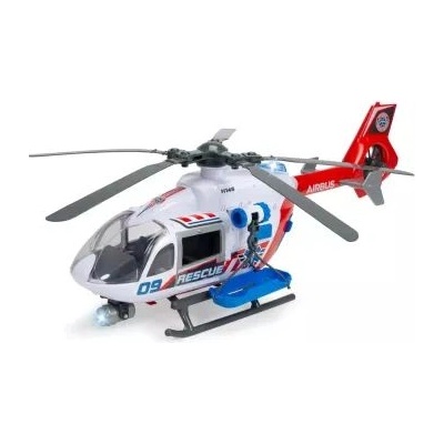 Dickie Toys Dickie: Мегаспасителен хеликоптер Airbus H145 със светлинни и звукови ефекти - 54 см
