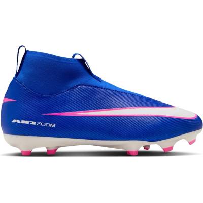 Nike Юношески футболни бутонки Nike Zoom Mercurial Superfly 10 Academy Juniors Firm Ground Football Boots - Blue/Wht/Pink