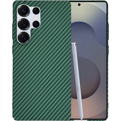 Techsuit Калъф Techsuit Carbonite FiberShell за Samsung Galaxy S25 Ultra - Зелен KP38079 (38079)