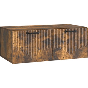 vidaXL Стенно монтиран ТВ шкаф 78, 5 x 41 x 30 cm Опушен дъб (899030)