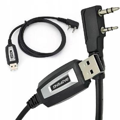 USB кабел Baofeng за програмиране на радиостанции UV-5R 82 888S UV-S9 PLUS UV-13 16 17 21 с K-тип щепсел (UV-5R)