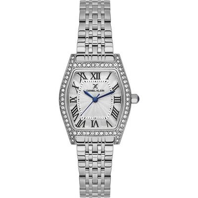 Daniel Klein DK. 1.14106-1 - Дамски часовник, Premium, Кварцов, 27x34mm, 3 ATM, Сребрист