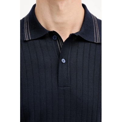 Вълнена тениска с яка Paul&Shark Knitwear (15311114)