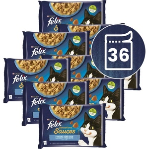 FELIX Капсули FELIX Sensations Sauces треска, сардини 36 x 85 г