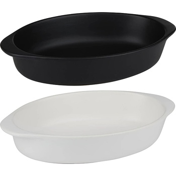 Image 1 of Alpina ТАВА ЗА ПЕЧЕНЕ ОВАЛНА ALPINA 27x17.5см ЧЕРНА/БЯЛА (871125258621)