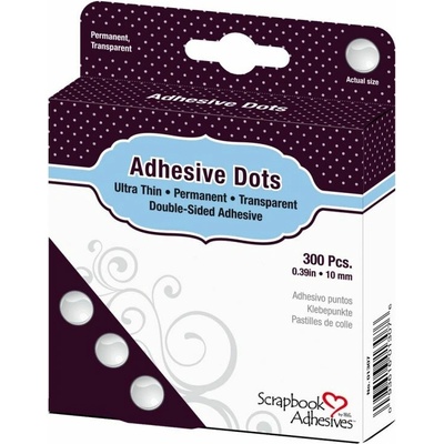Scrapbook Adhesives 3D gelové tečky čiré 10 mm 300 ks