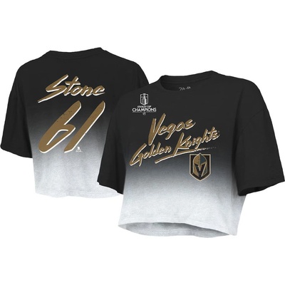 Fanatics Dámske tričko Vegas Golden Knights Mark Stone 2023 Stanley Cup Champions Name & Number Dip Dye Cropped